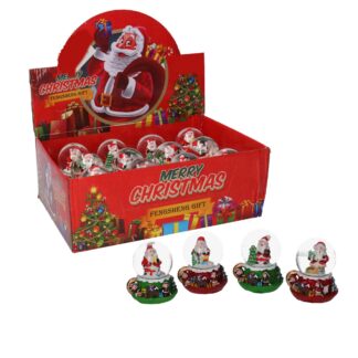 Palla di vetro verde rosso 4 assortiti cm ø5,5h6,5