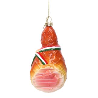 Addobbo per albero plastica prosciutto cm 6h12