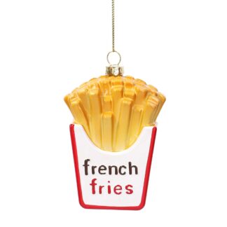 Addobbo per albero plastica patatine fritte cm h11,3x7