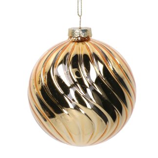 Sfera vetro oro cm ø10h10