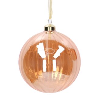 Sfera vetro trasparente ambra cm ø12h12