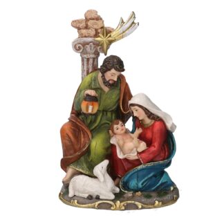 Nativita' resina con colonna cm15x11h23