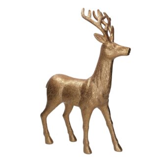 Renna resina oro cm33x13h48,5