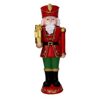 Soldatino resina rosso cm13x12h46