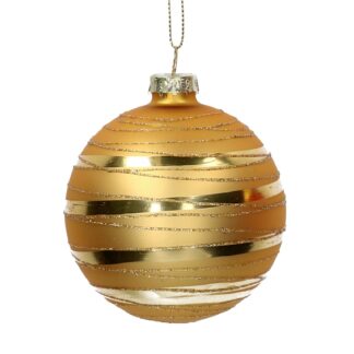 Sfera vetro oro cm ø8h8