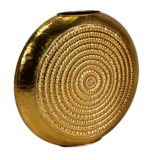 Vaso metallo oro tondo cm63x17h58,5