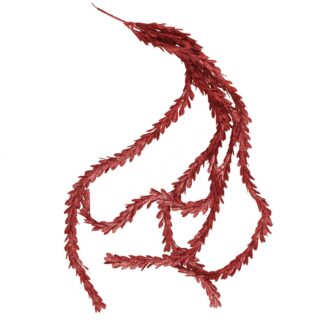 Ramo plastica festone rosso cm103