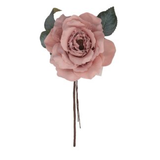 Fiore tessuto rosa cm ø17h11