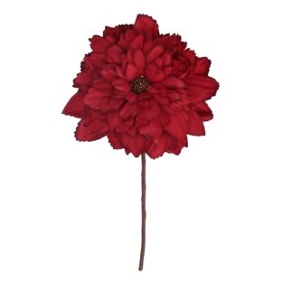 Fiore tessuto rosso cm ø16h11