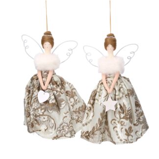 Angelo tessuto damascato oro 2 assortiti cm16x10h25