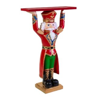 Soldatino resina con vassoio rosso cm64x26,5h106,5