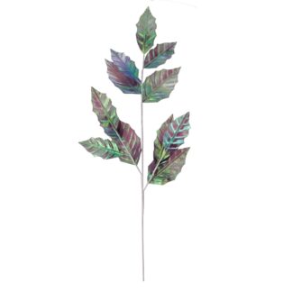 Ramo tessuto iridescente viola cm h80