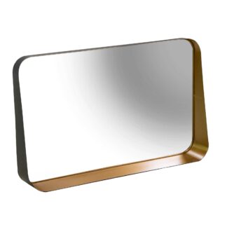 Specchio metallo oro rettangolare cm99x15h60