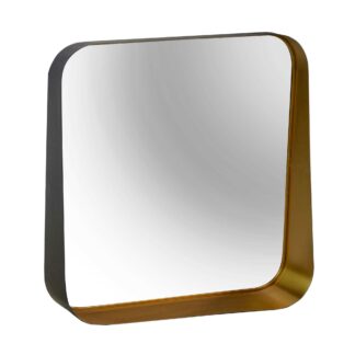 Specchio metallo oro rettangolare cm60x15h59