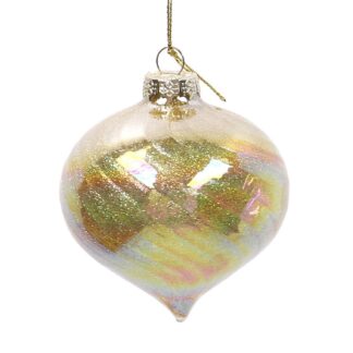 Sfera vetro cipolla oro cm ø8h8