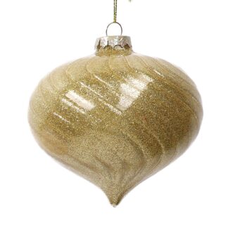 Sfera vetro cipolla oro cm ø10h10