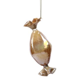 Caramella vetro rame cm4,6x4,6x14