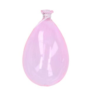 Addobbo per albero vetro palloncino rosa cm ø7,4h13,4