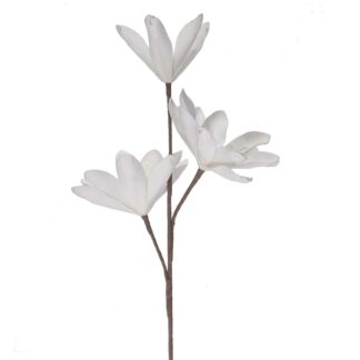 Fiore artificiale magnolia bianco cmh95