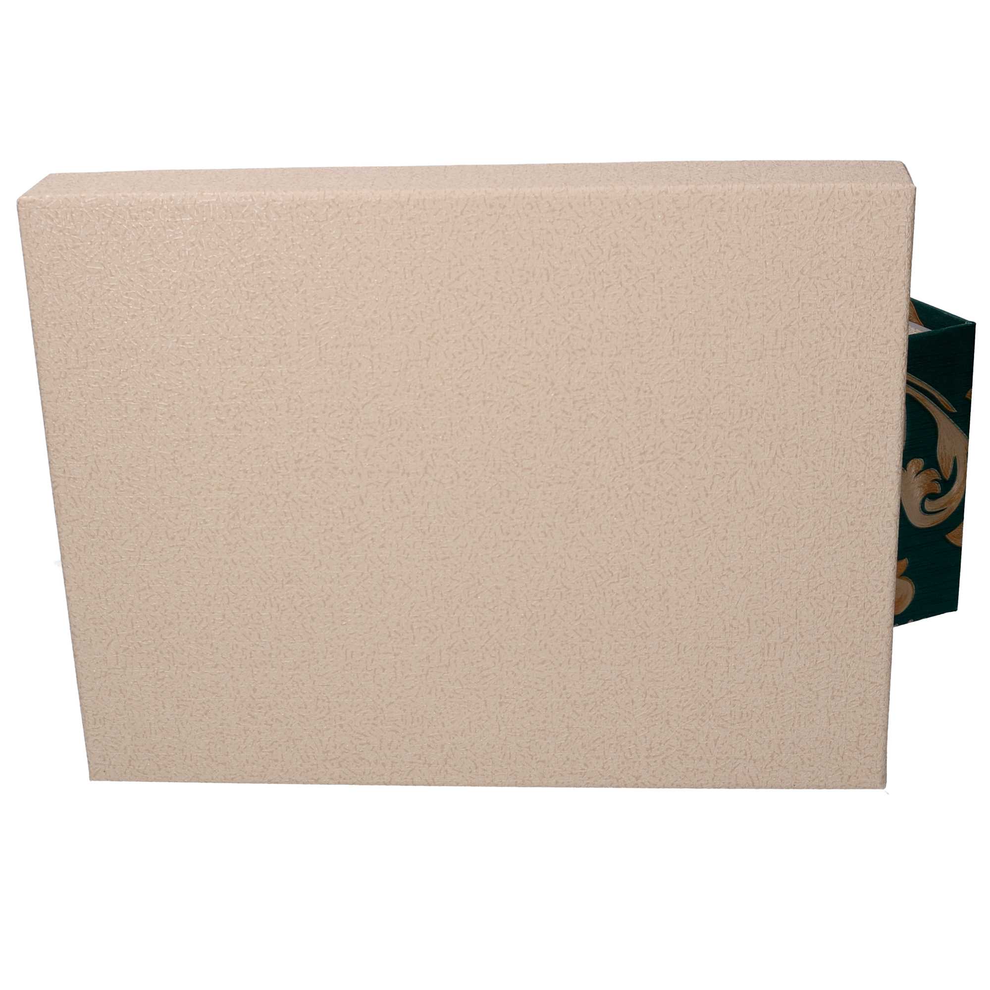 Scatola cartone 1-10 verde oro rettangolare cm43x34h20 - immagine 4