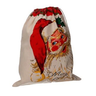 Sacchetto cotone crema rettangolare cm35x45