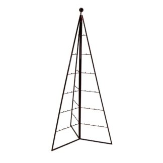 Albero di natale metallo amaranto cm61x69h150