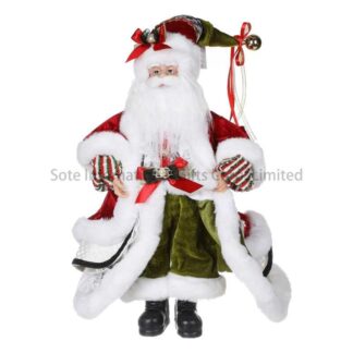 Babbo natale tessuto rosso cm30x20h45