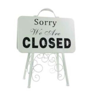 Targhetta ferro open cm45x27,5h64