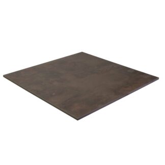 Top tavolo hpl corten quadro cm59x59x1