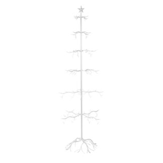 Albero di natale metallo bianco cm73x73h200