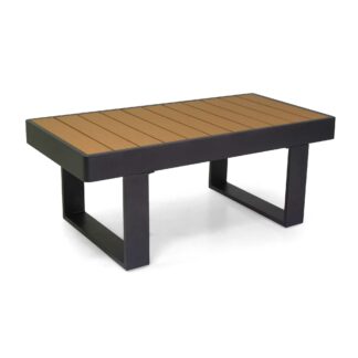 Tavolino alluminio blaine antracite cm115x60h46