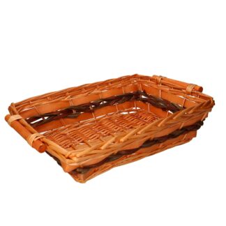 Cesta vimini Winnie miele rettangolare cm48/52x36h13