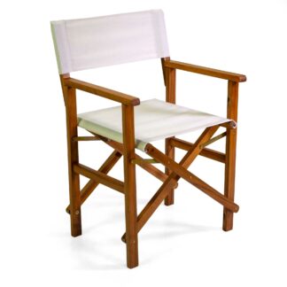 Poltrona legno e tessuto olefin registaMiramar naturale cm51x55,5h82