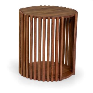 Tavolino legno Kerala naturale cm ø45h50