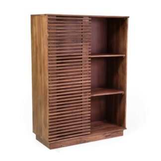 Mobile libreria legno Kerala naturale cm90x45h125