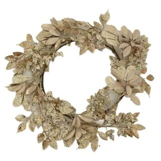 Coroncina plastica champagne cm ø38