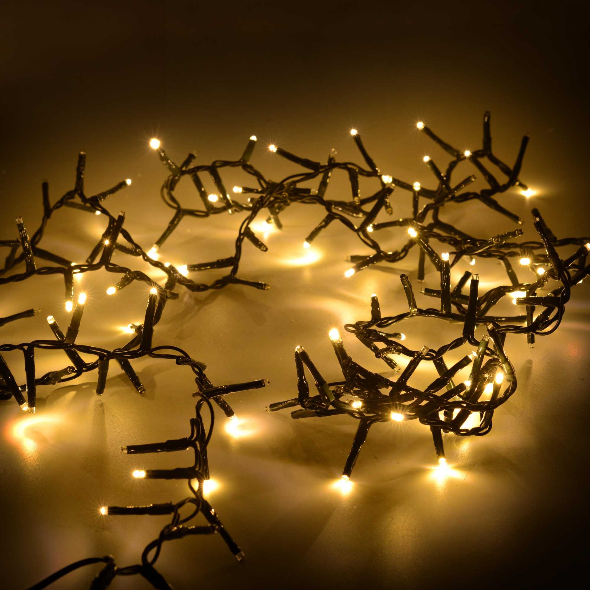 Luce filo 500 led bianco caldo luce fissa cm1000 al. fissa uso esterno - immagine 2