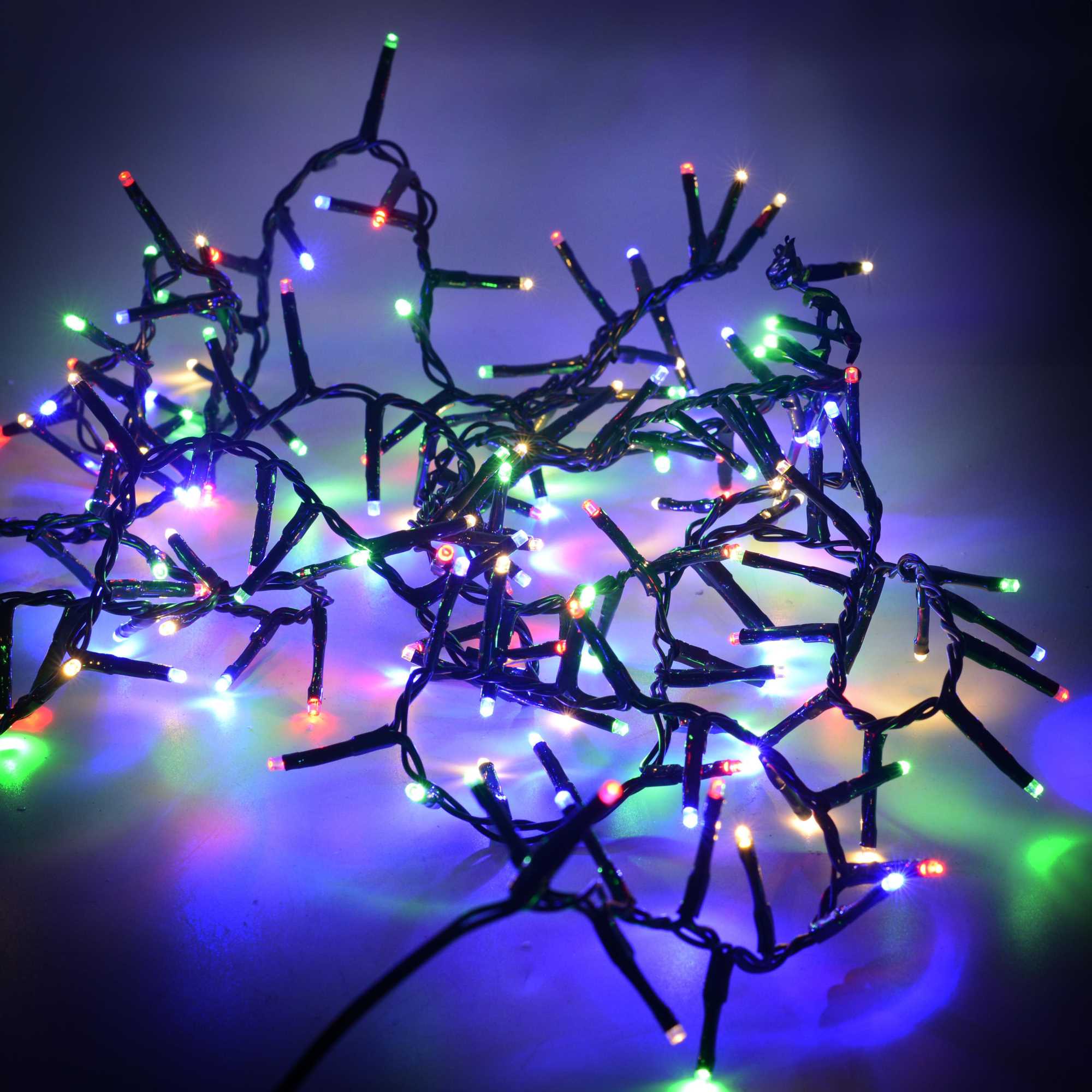 Luce filo 300 led multicolore controller cm600 al. fissa uso esterno - immagine 2