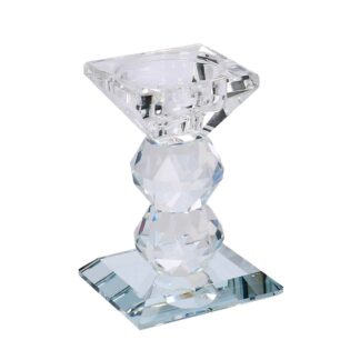 Portacandele vetro trasparente cm5x5h10