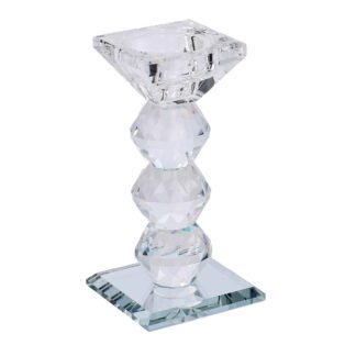 Portacandele vetro trasparente cm5x5h14