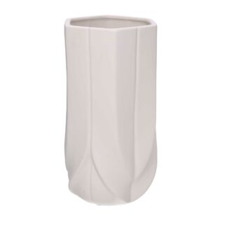 Vaso ceramica bianco cm ø15h28