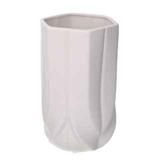 Vaso ceramica bianco cm ø13h22