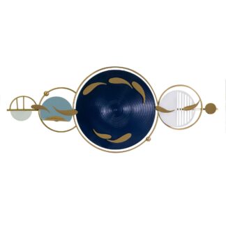 Quadro metallo blu cm150x62