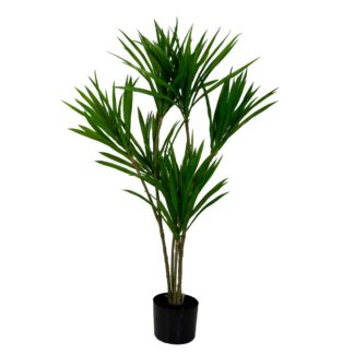Pianta artificiale plastica dracena marginata cm h100