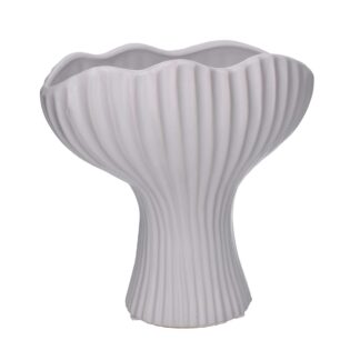 Portavaso ceramica bianco cm27x15h26